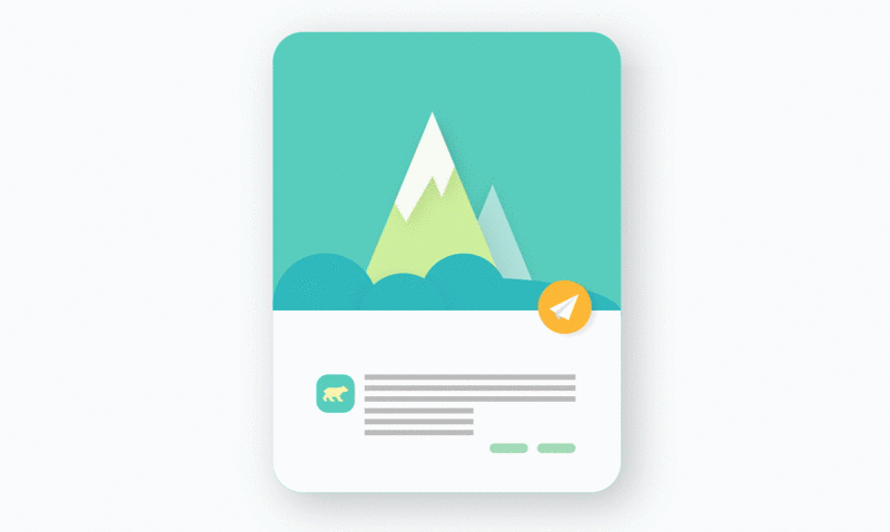 illustration d'une animation dans une application mobile